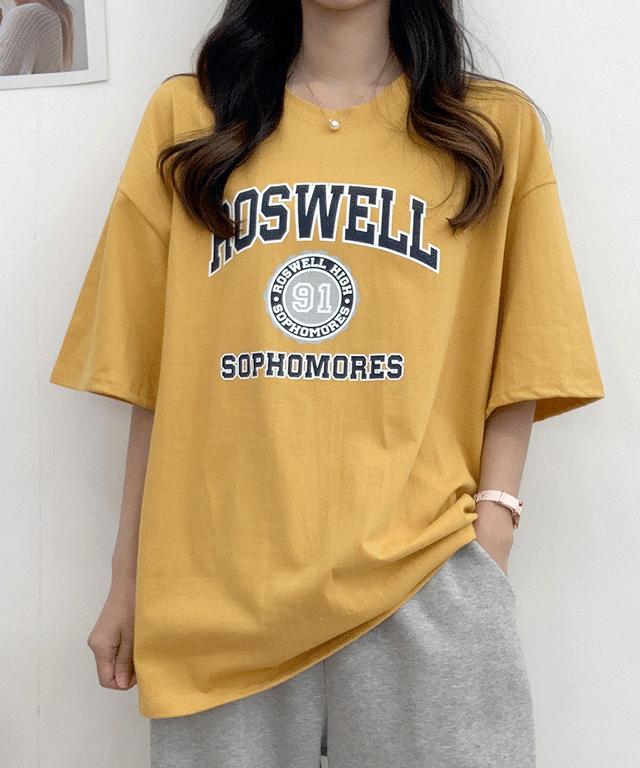 ROSWELL 라운드 반팔티 (4color)
